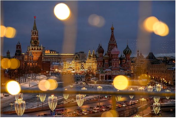 چراغ های سال نو در مسکو